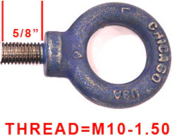 M10-5.8'' SINGLE HEAVY DUTY EYE BOLT
